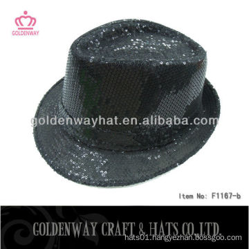 Black Sequin funny party hat